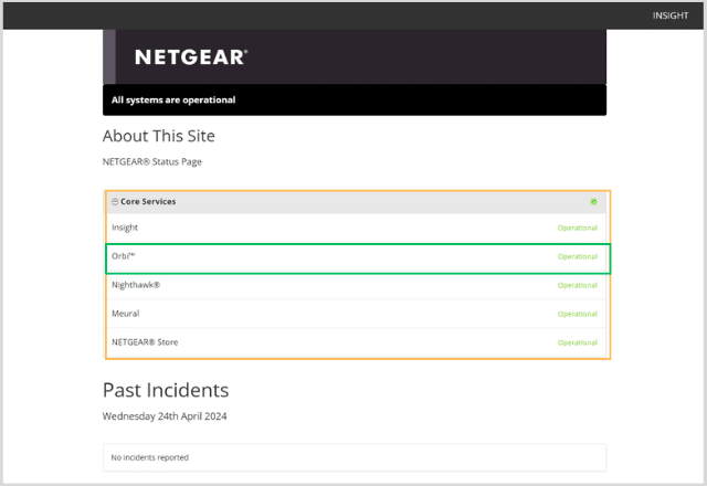 Check for Service outages or maintenance in your area