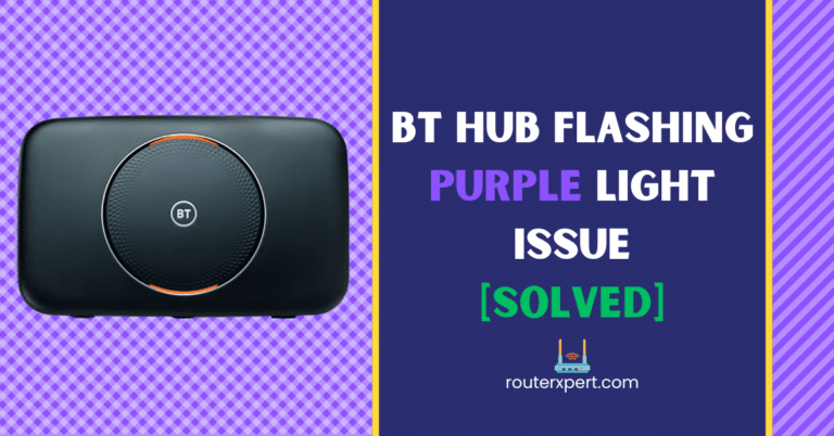 BT Hub Flashing Purple Light