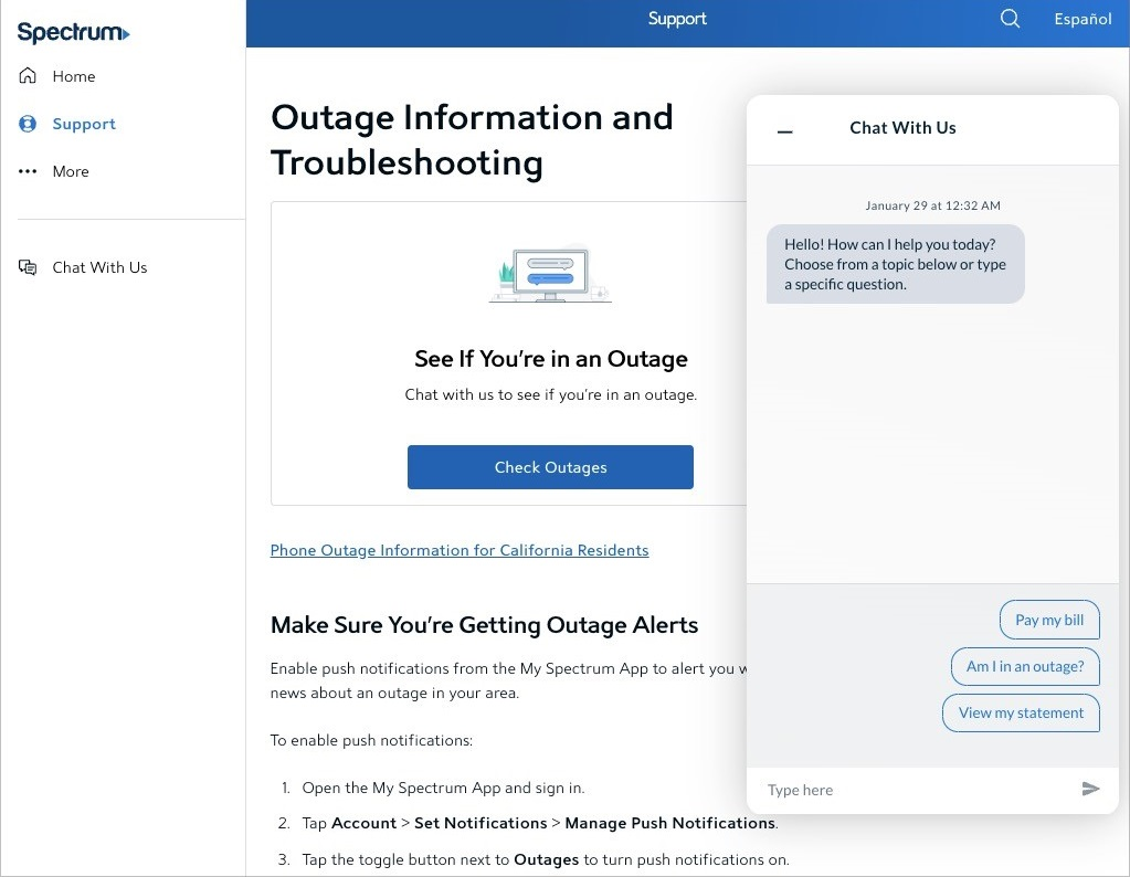 Check for ISP-level Outages if Spectrum Router Flashing Red