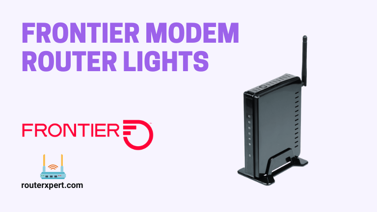 Frontier Modem Router Lights